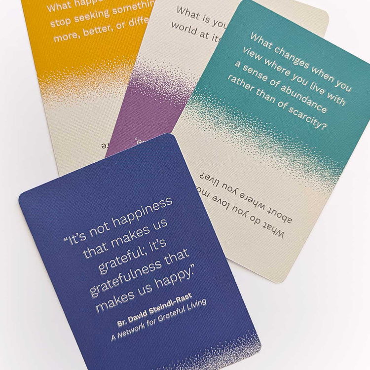 Gratitude Cards | A gratitude card deck of questions and examples to ...