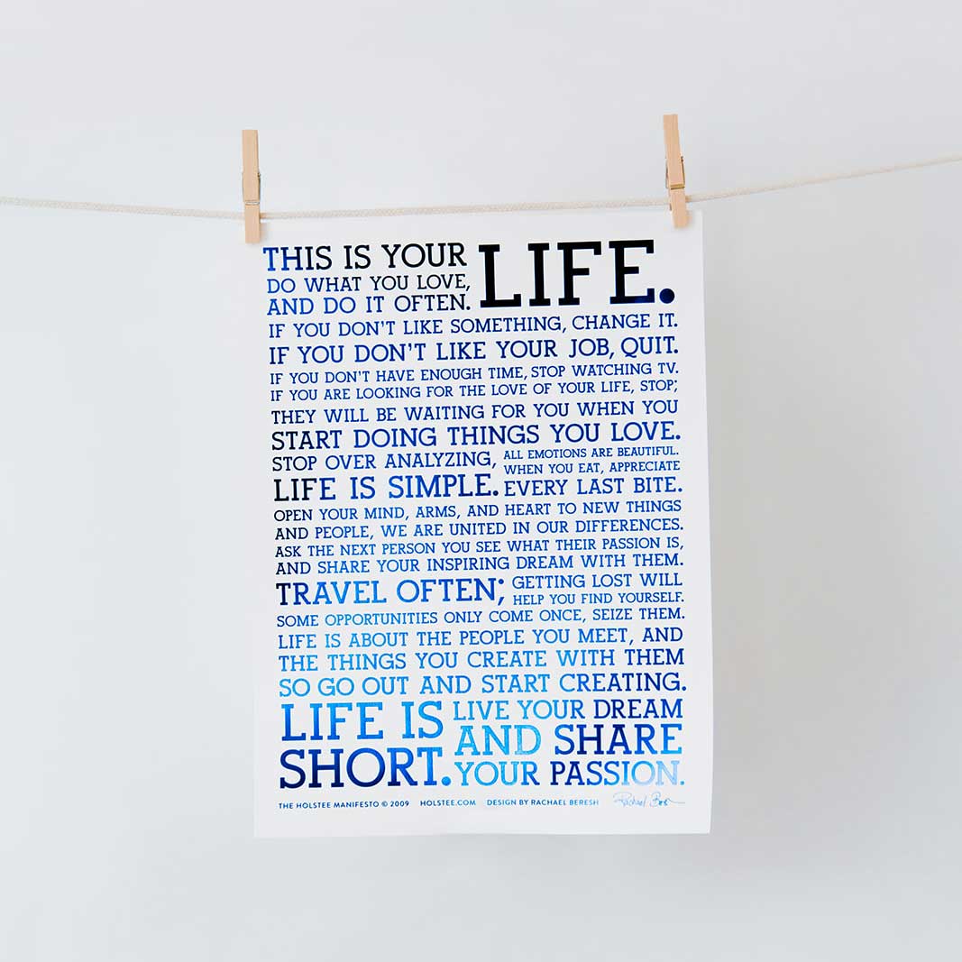 Limited Edition Holstee Manifesto x Veterans Yoga Project (12x16)