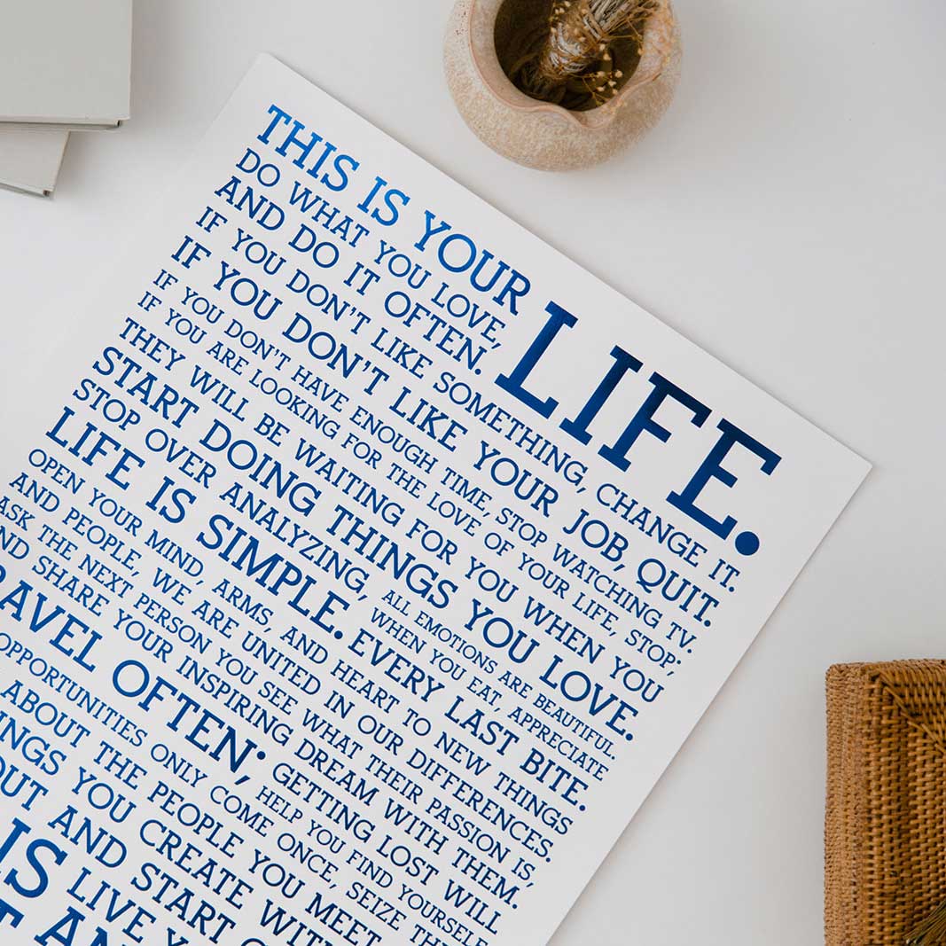Limited Edition Holstee Manifesto x Veterans Yoga Project (12x16)