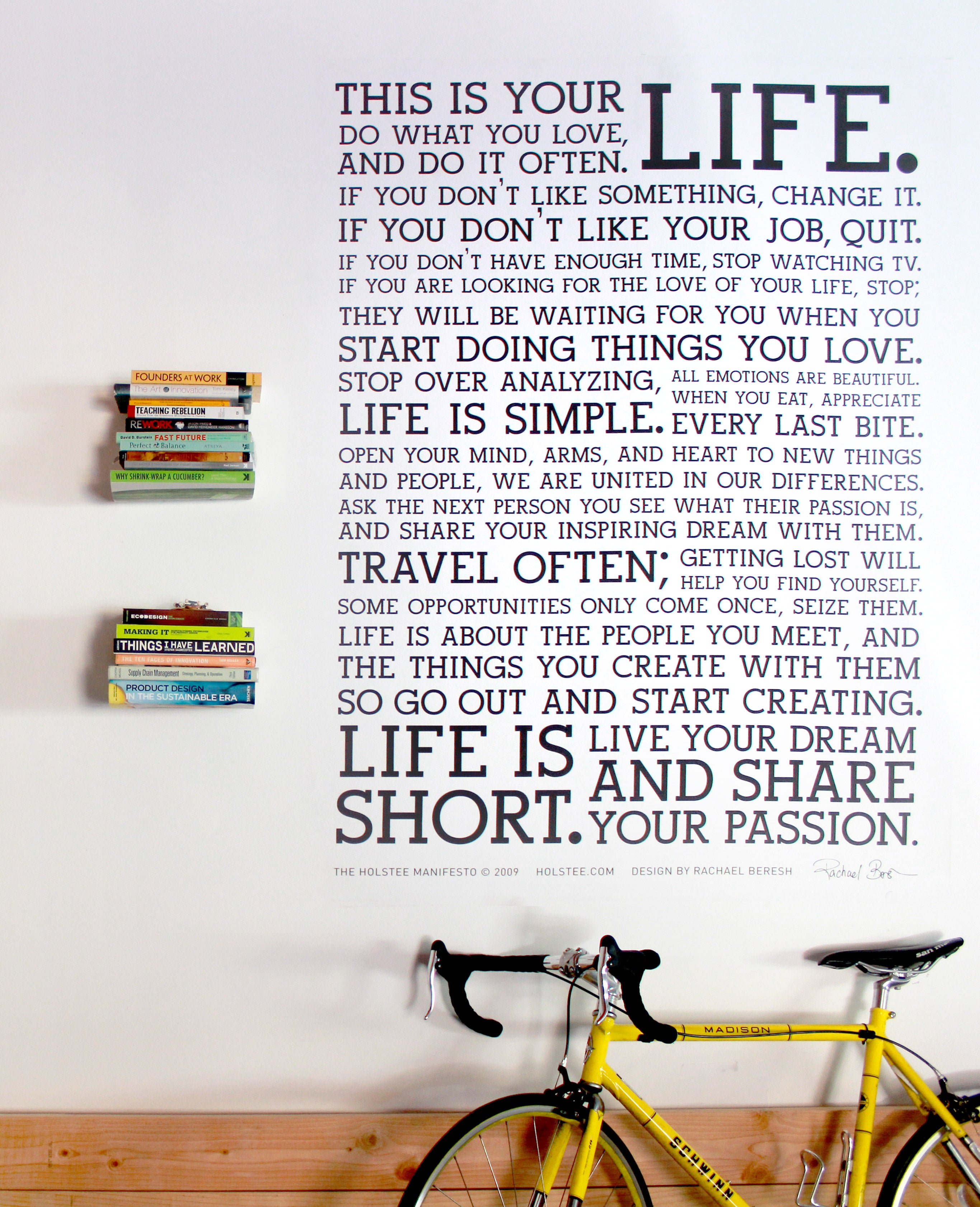 Holstee Manifesto Decal