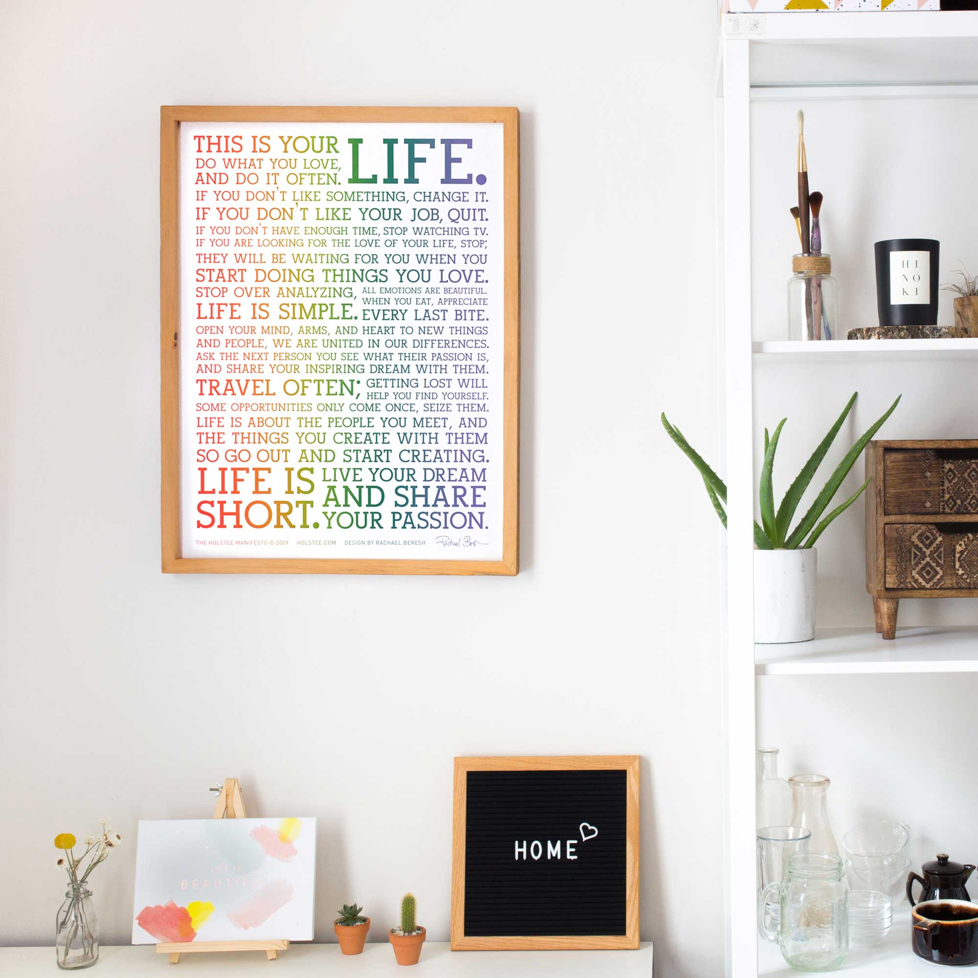 Rainbow Manifesto Poster - Limited Edition (12x16)