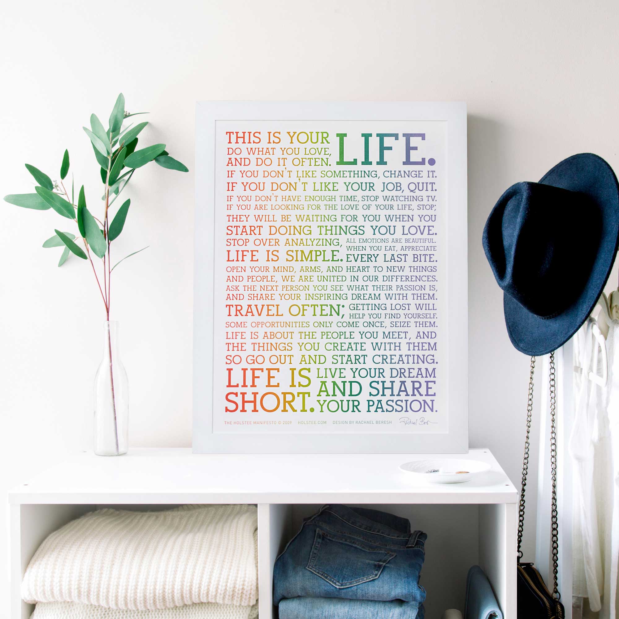 Rainbow Manifesto Poster - Limited Edition (12x16)