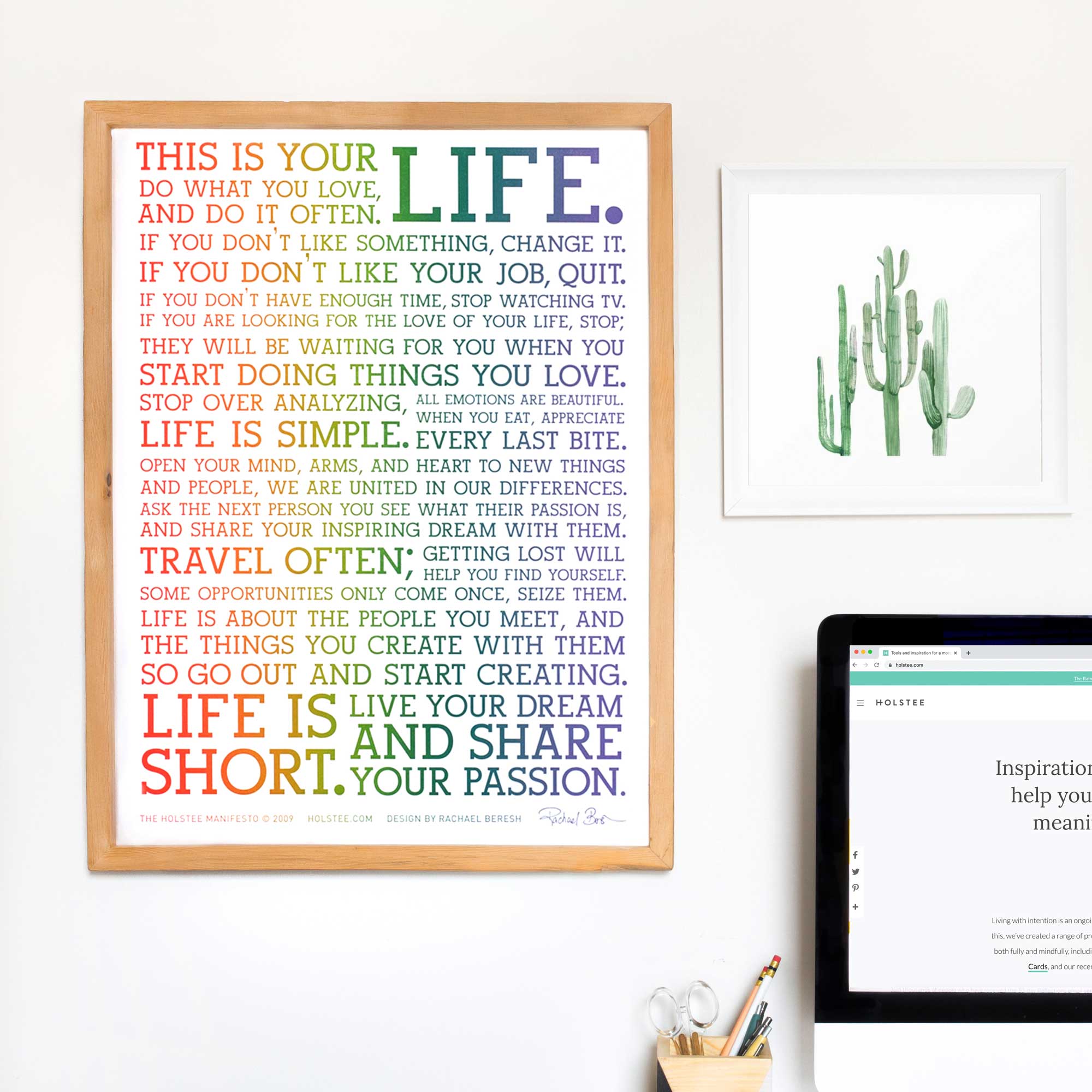 Rainbow Manifesto Poster - Limited Edition (12x16)
