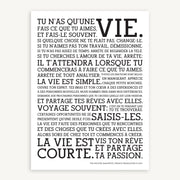 Holstee Manifesto French Poster