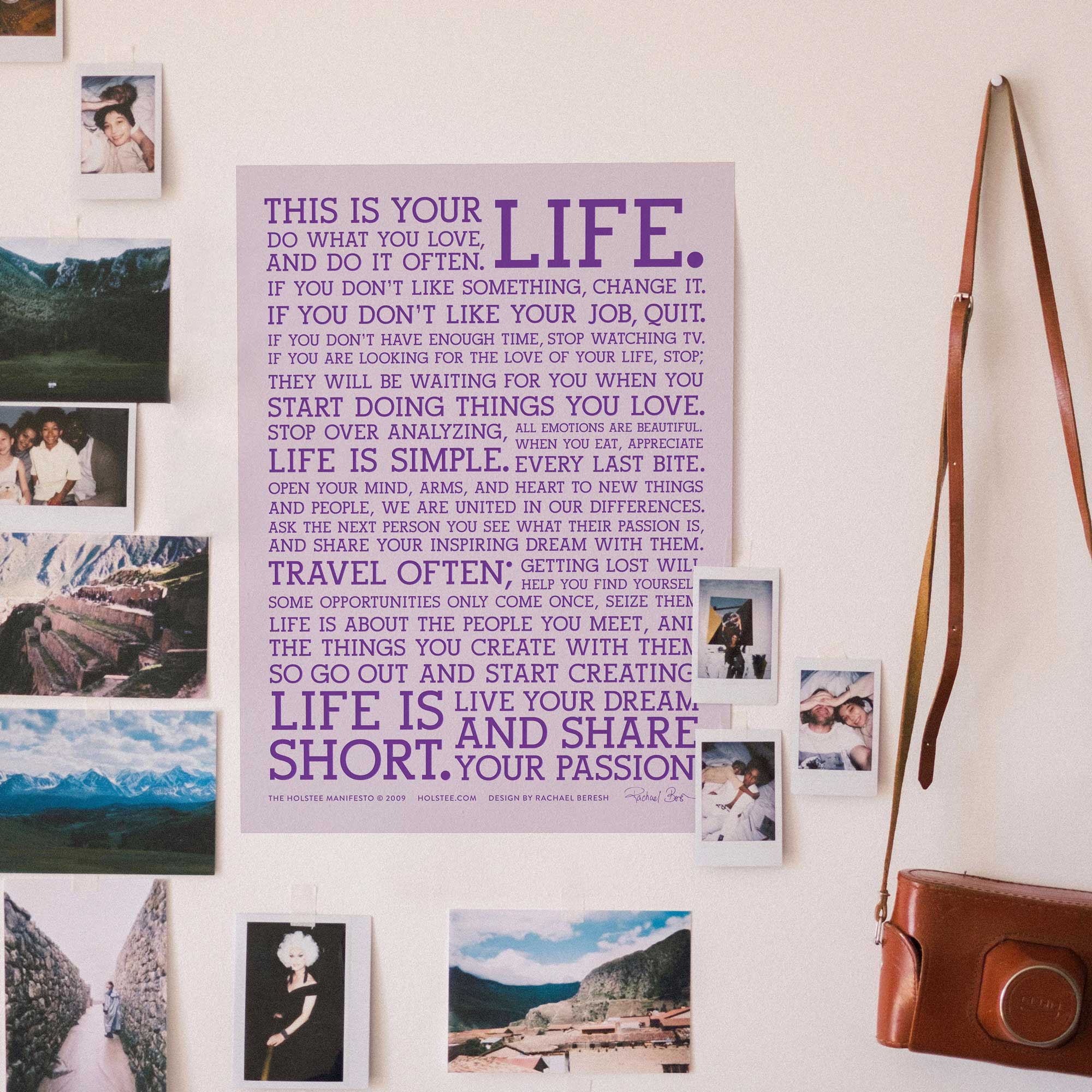 Limited Edition Holstee Manifesto x LoveYourBrain (12x16)