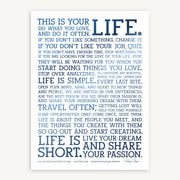 Limited Edition Holstee Manifesto x Veterans Yoga Project (12x16)