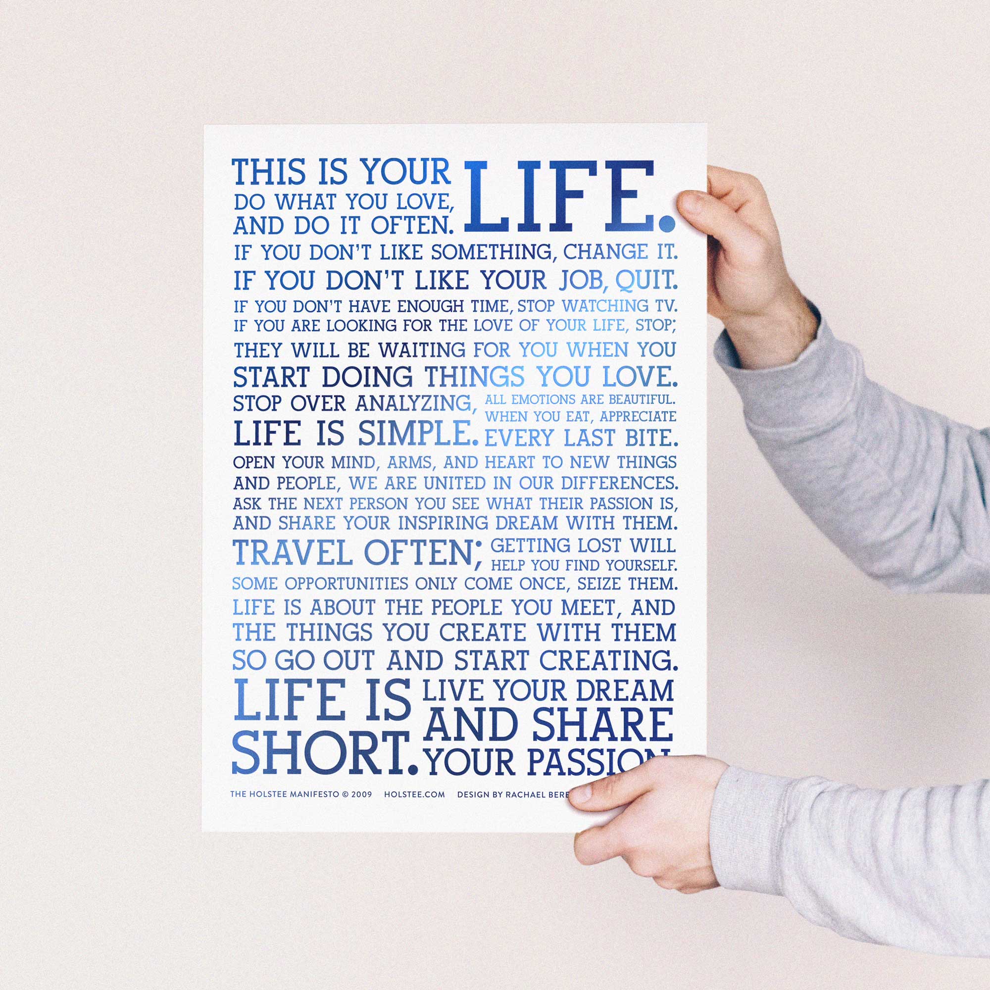 Limited Edition Holstee Manifesto x Veterans Yoga Project (12x16)