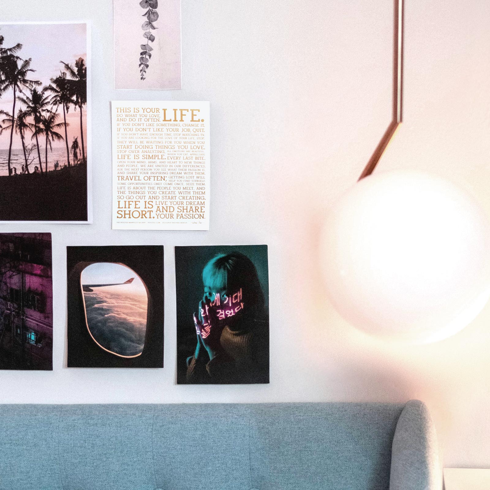 Holstee Manifesto Gold Metallic Print (5x7)