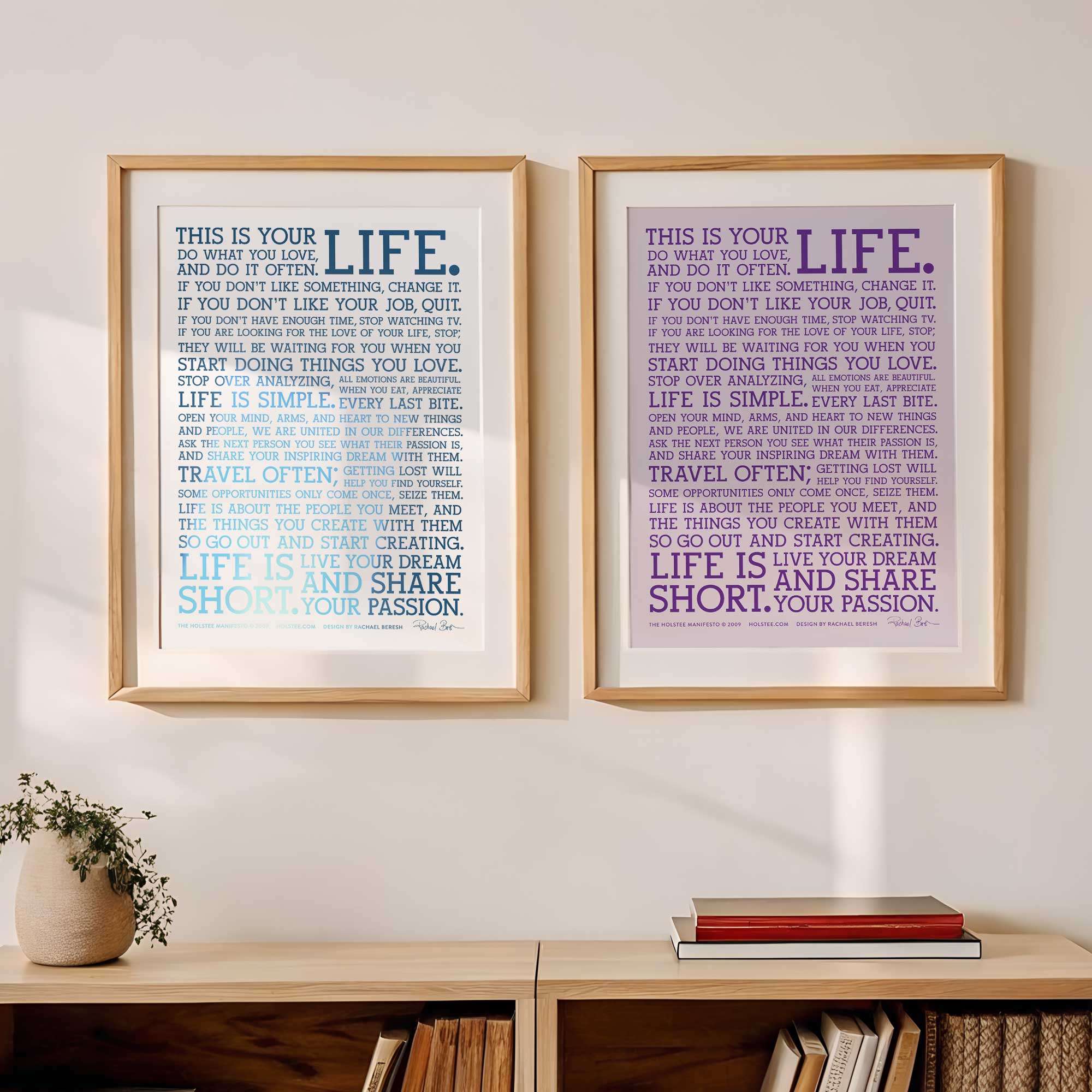 Limited Edition Holstee Manifesto x LoveYourBrain (12x16)