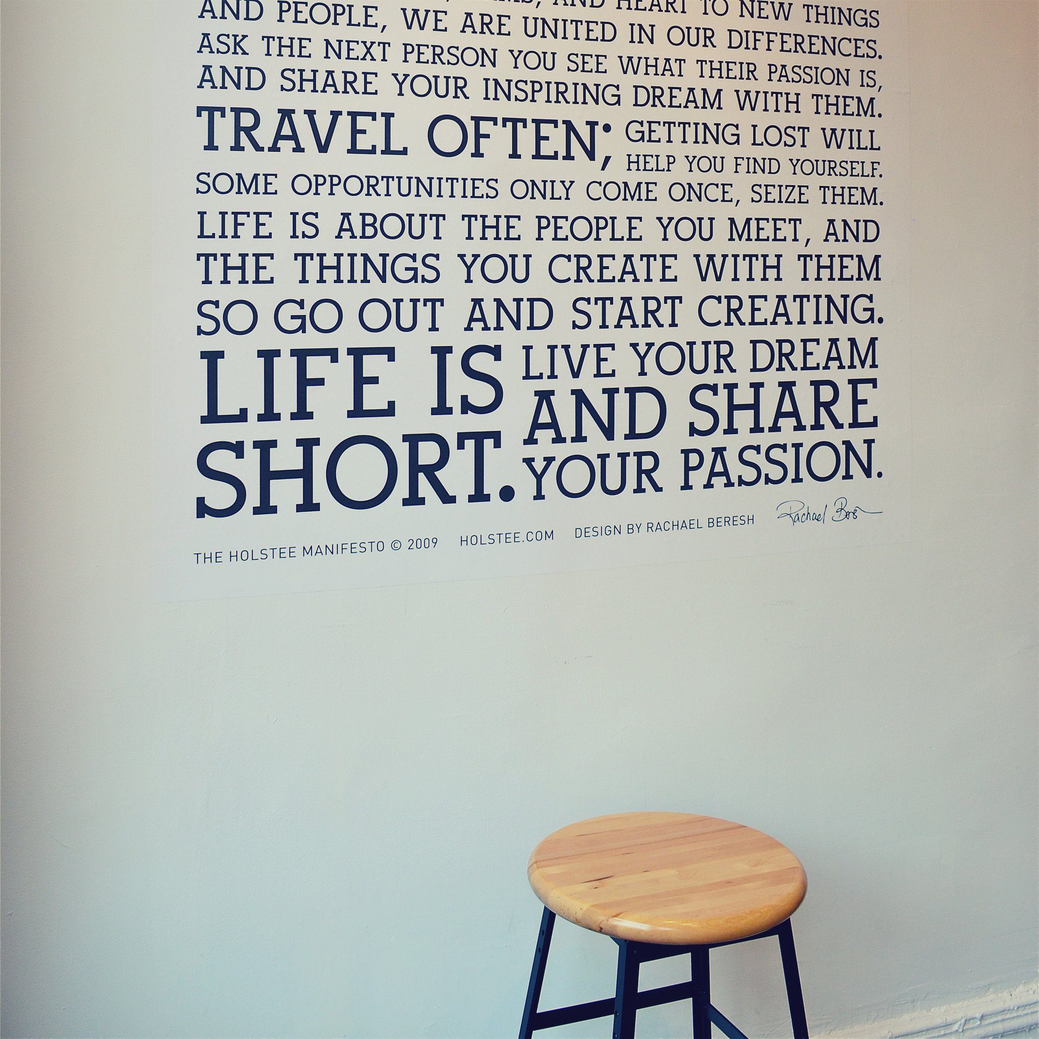 Holstee Manifesto Decal - Decal- Holstee