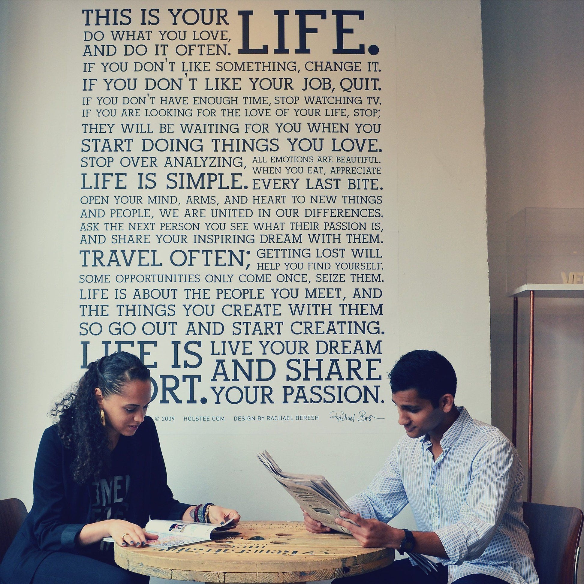 Holstee Manifesto Decal - Decal- Holstee